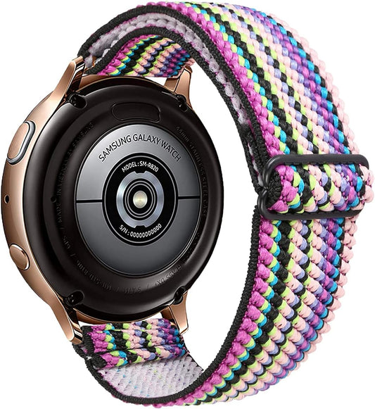 Olytop Elastic Strap for Galaxy Watch Active 2 Bands 40Mm 44Mm/Galaxy Watch 42Mm/Watch 3 41Mm Bands, 20Mm Soft Stretch Breathable Wristband Girl Women for Samsung Galaxy Watch 42Mm/Active 2  Olytop   