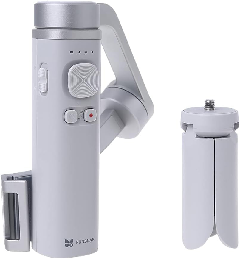 3-Axis Rotated Gimbal Stabilizer Large-Angle Extendable Cell Phone Stabilizer for Youtuber Live Video Shooting Gimbal Stabilizer for Phone  Qksky   