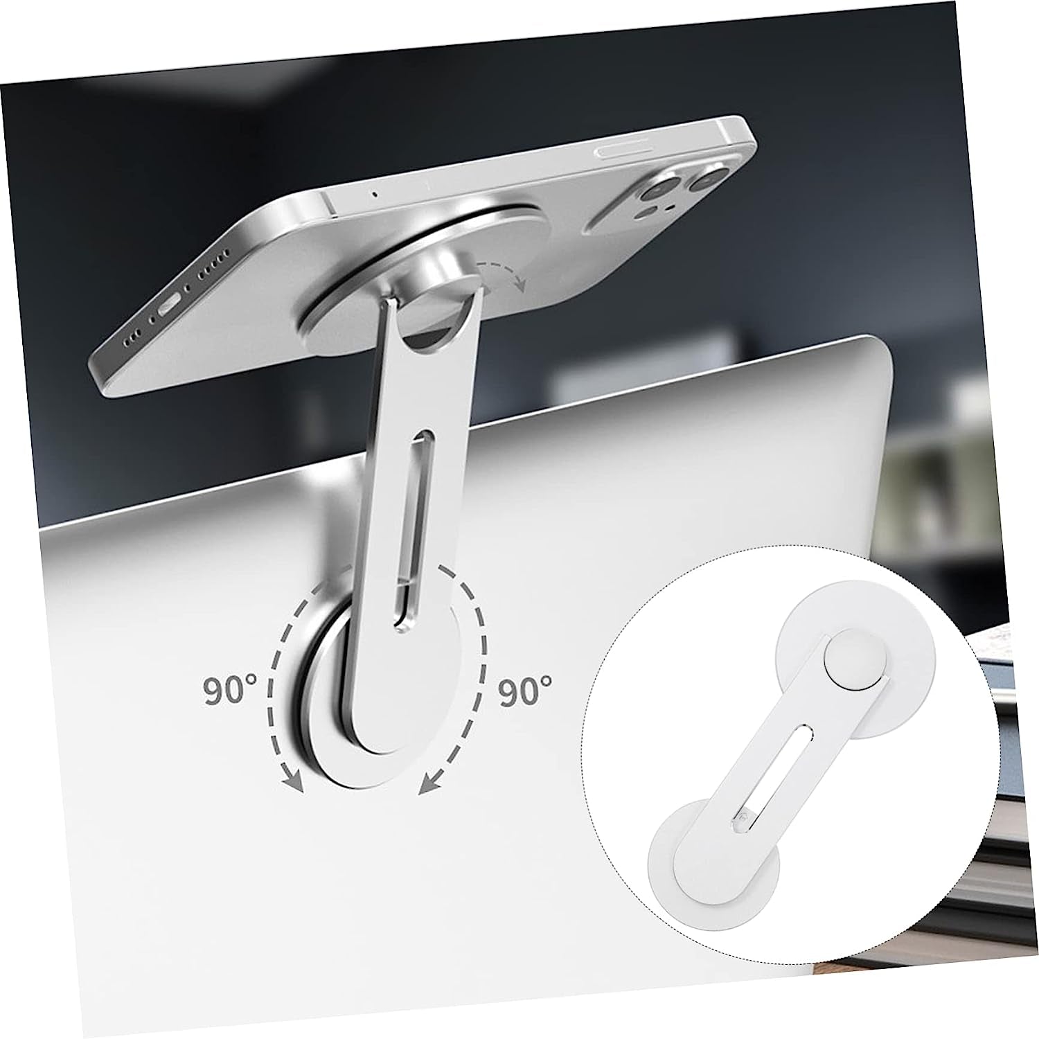 UKCOCO Mobile Phone Holder Car Cellphone Holder Car Stands Portable Computer Stand Monitor Mounted Phone Stand Magnetic Laptop Stand Laptop Accessories Slim Laptop Mount Phone Holder  UKCOCO   