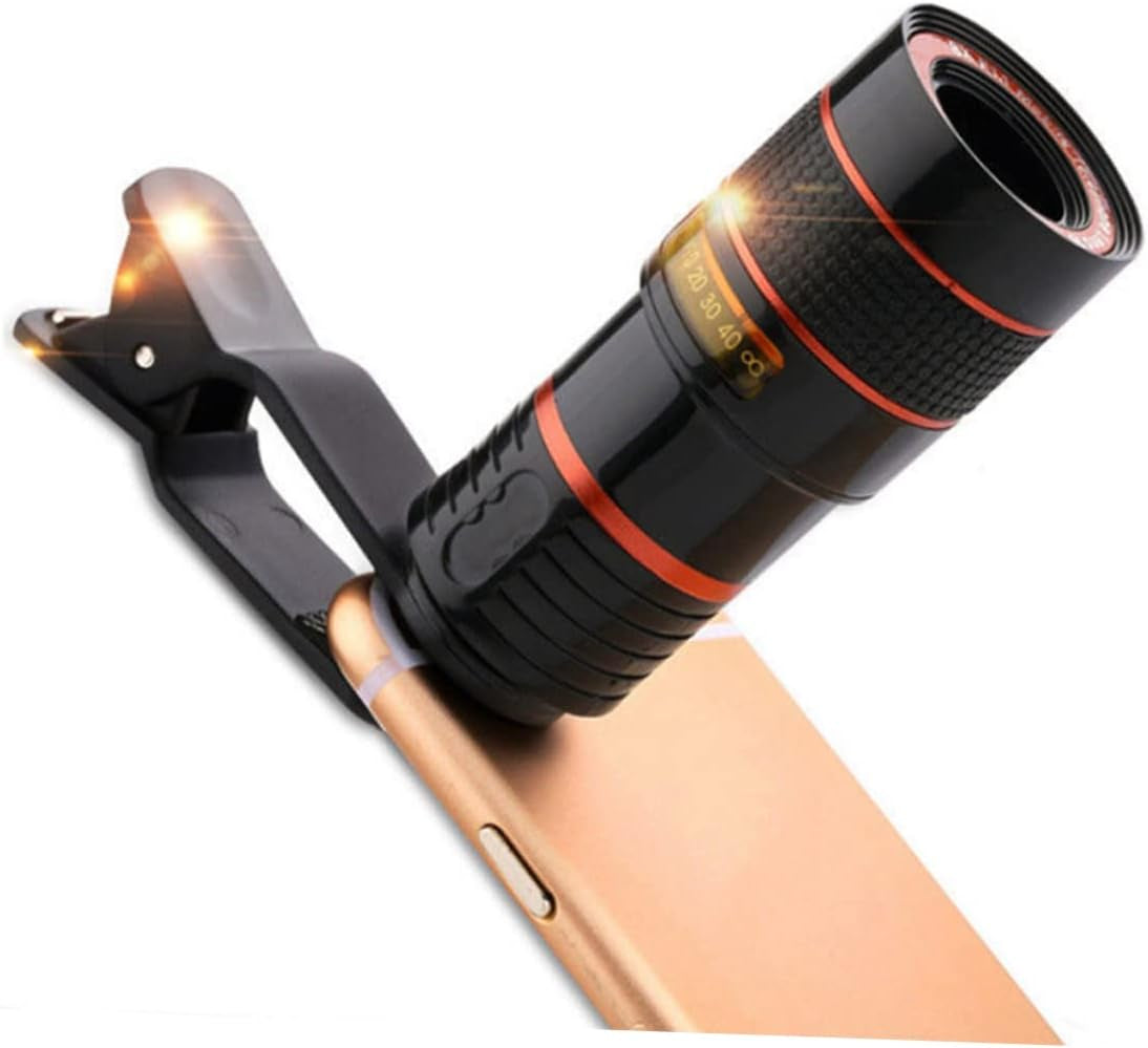 UKCOCO Phone Lens Camera Accessories Telephoto Lens Monocular Zoom Optical Lens Telephoto Lens with Tripod Camera Lens Appendix Tripod Black Telephoto Cell Phone Lens  UKCOCO   