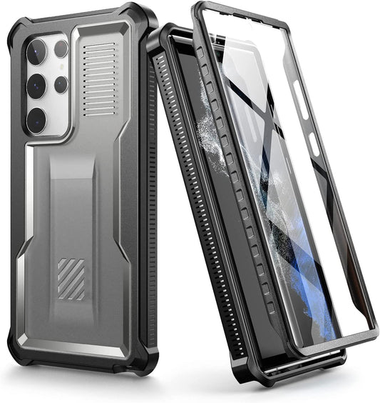 Dexnor for Samsung Galaxy S22 Ultra Case with Screen Protector,Translucent 360 Full Body Rugged Protective Shockproof Hard Cover Heavy Duty Defender Bumper for Samsung Galaxy S22 Ultra 5G 6.8''-Black  Dexnor   