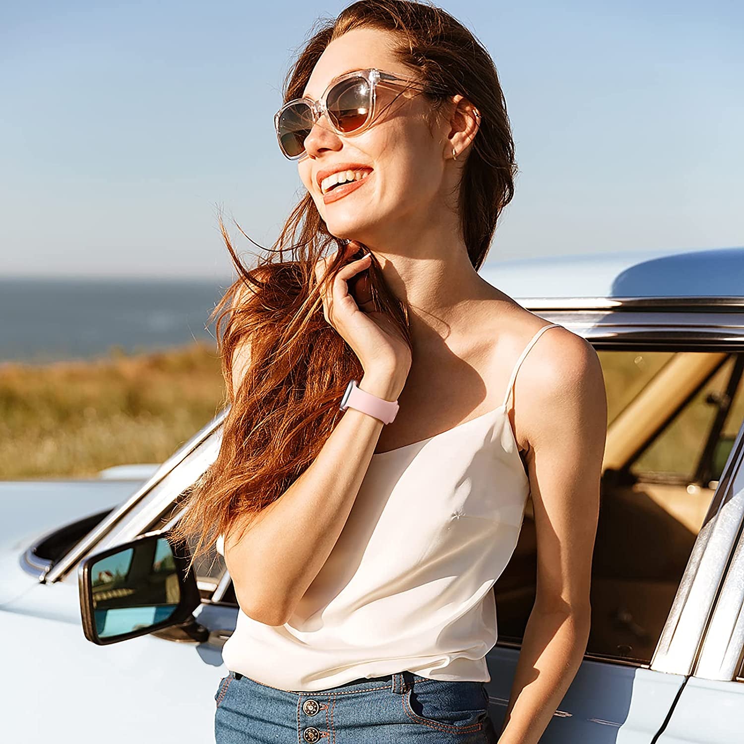 Daqin 8 Pack Sport Bands Compatible with Apple Watch Band 38Mm 40Mm 41Mm 42Mm 44Mm 45Mm 49Mm Women Men,Soft Silicone Waterproof Replacement Strap for Apple Watch Ultra Iwatch Series 8 7 6 5 4 3 2 1 SE  Xuchangjiansenshangmaoyouxiangongsi   