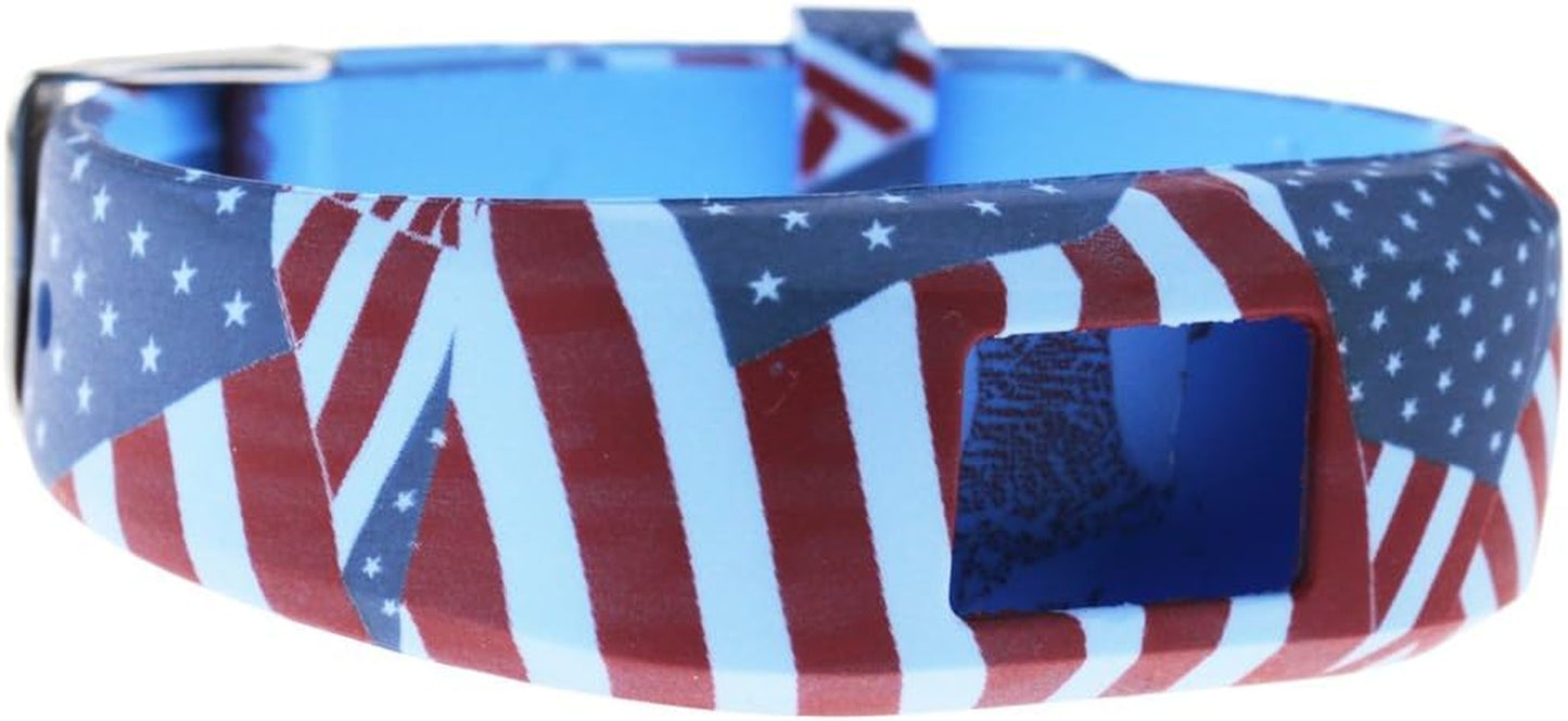 Ruentech Replacement Bands for Garmin Vivofit Jr.2, Colorful Adjustable Wristbands with Secure Watch-Style Clasp Strap Compatible with Garmin Vivofit Jr 2 and Vivofit Jr (For Kids) (Flag)  RuenTech   