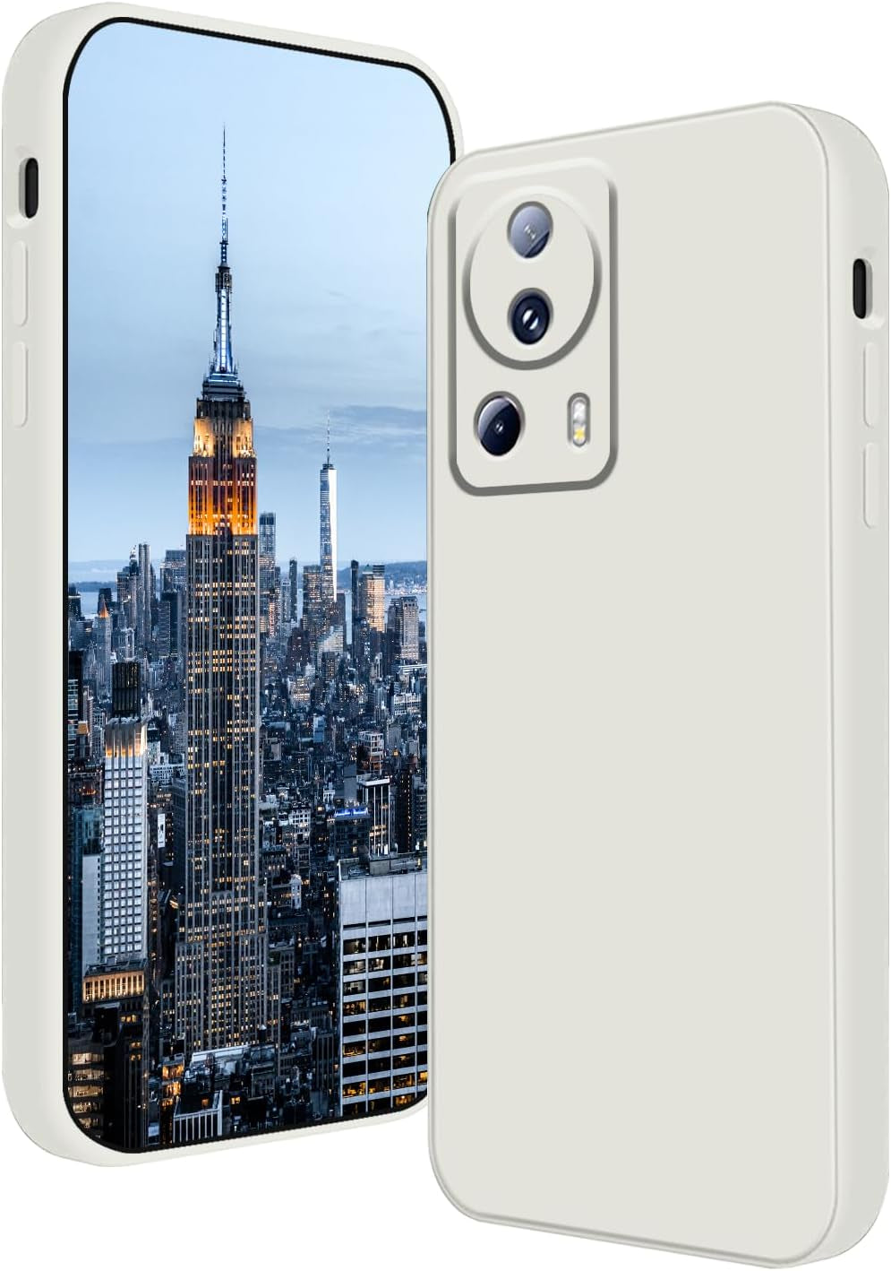 Tiwinxing Compatible with Xiaomi 13 Lite Case Shockproof, Liquid Silicone Ultra Slim Protective Xiaomi 13 Lite Phone Case Soft Anti-Scratch Cover with Full Body Protection Cases (Beige)  Tiwinxing   