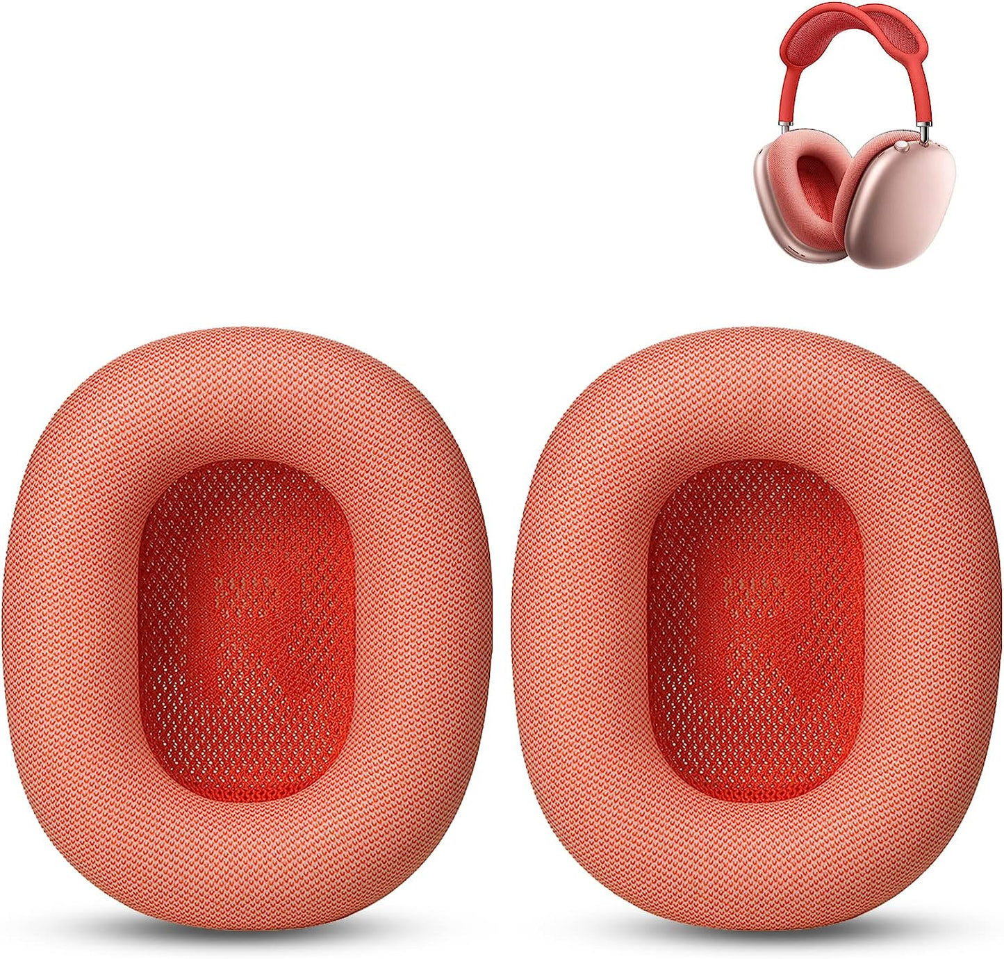 JHK for Airpods Max Ear Cushions Replacement Ear Pad Covers Airpod Pro Max Ear Cushions, Replacement Cat Ears Silicone Headband Airpod Max Accessories Gift: a Pair of Dustproof Knitted Covers (Green)  JHK Pink  