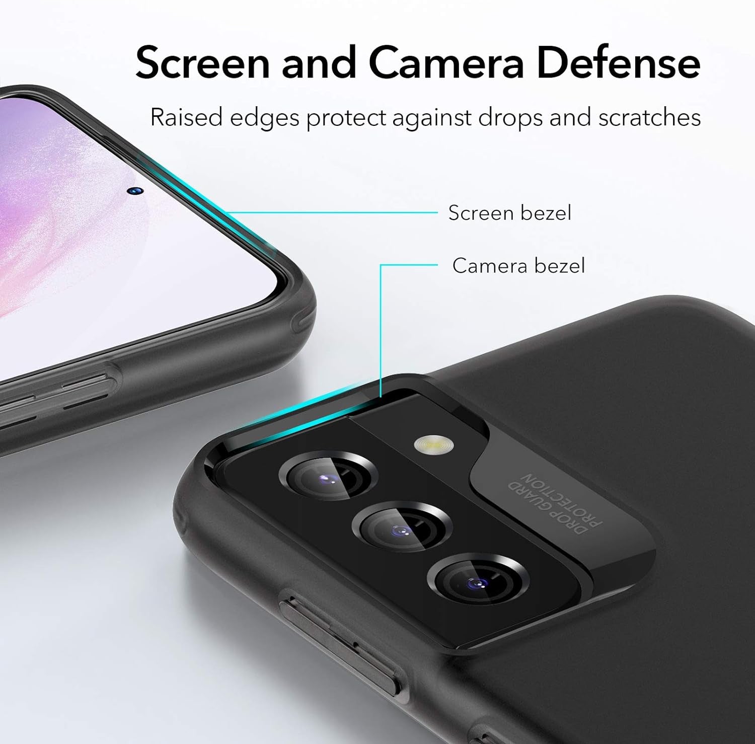 ESR Metal Kickstand Case Compatible with Samsung Galaxy S21 plus (6.7-Inch) (2021) [Reinforced Drop Protection] [Portrait and Landscape Stand], Translucent Black  Electronic Silk Road Corp   