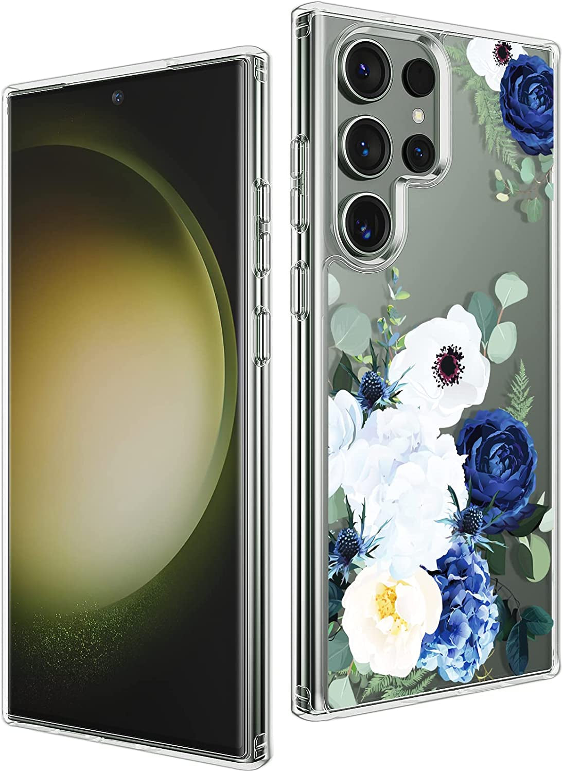 ANNGELAS Magnetic Phone Case Compatible with Samsung Galaxy S23 – Shockproof Cell Phone Case Works with Wireless Charging, Magsafe Card Wallet – Sleek Protective Case – Matte Black  ANNGELAS Z-Hydrangea Samsung Galaxy S23 Ultra,6.8 inch 