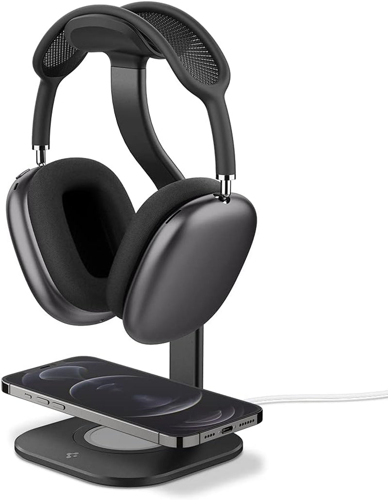 Spigen S380 Airpods Max Stand and Ultra Hybrid Case Designed for Airpods Max Case and Stand - Space Gray  Spigen   