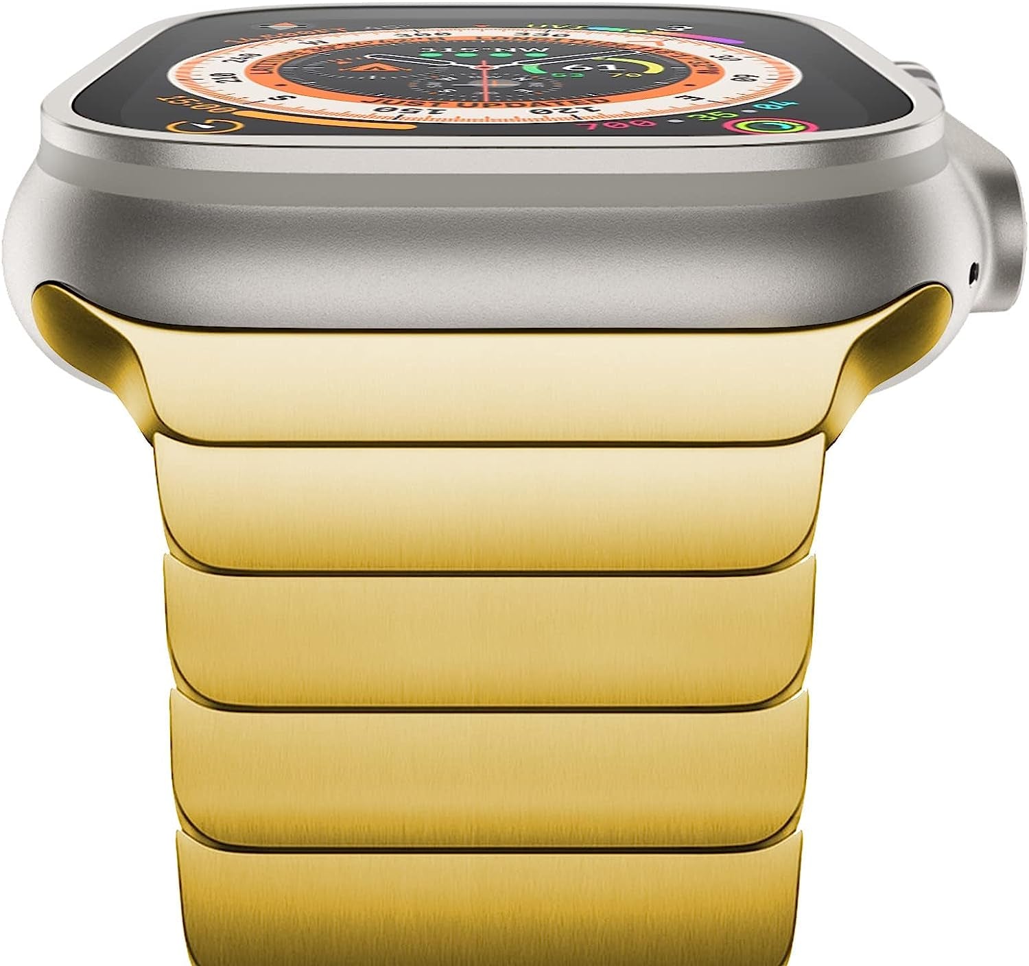 Newways Metal Band Compatible with Apple Watch Band  NewWays Gold 42mm/44mm/45mm/ULTRA49mm 