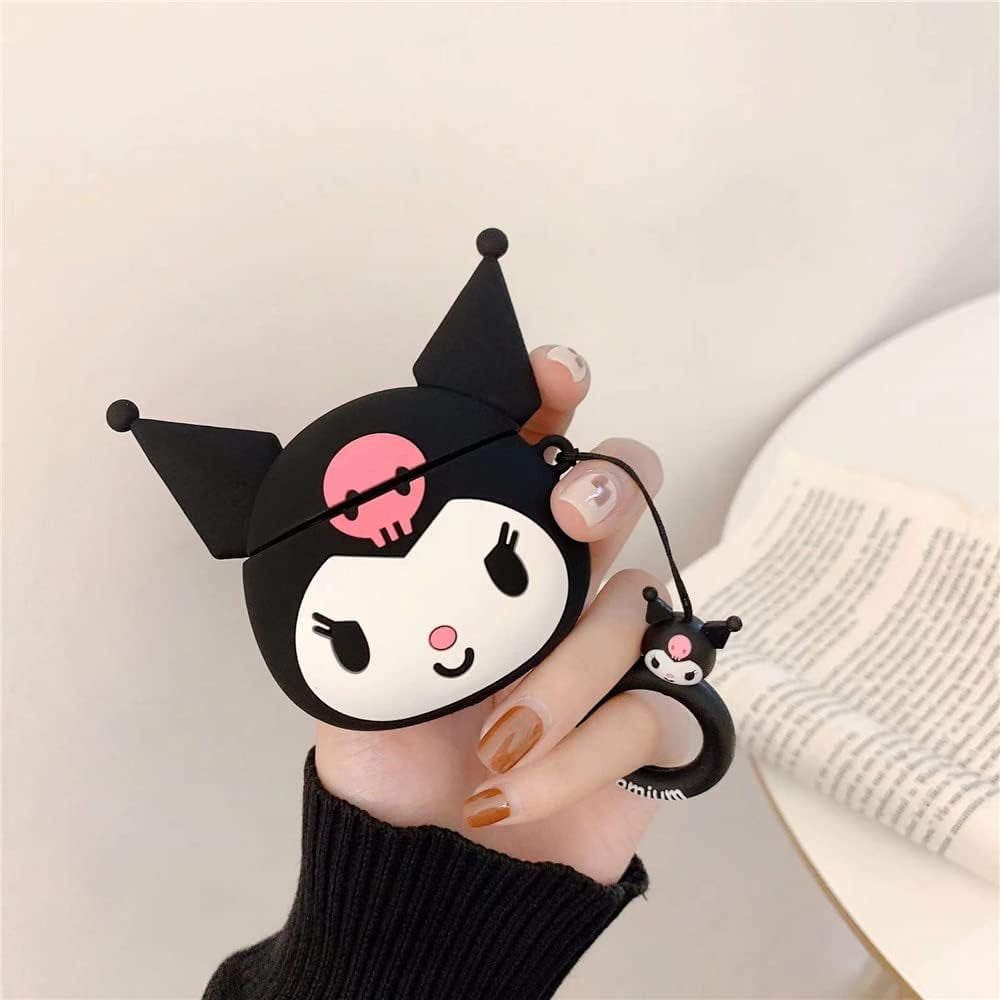 For Air Pod Pro 2019/Pro 2 Case 2022, Cartoon Cute Kawaii Silicone Cases for Airpod Pro 2 Design Character Cover Cool Unique Fashion Fun Funny Soft Coves for Girls Girly Boys (Kuluomi Pro)  qindongdianpu   