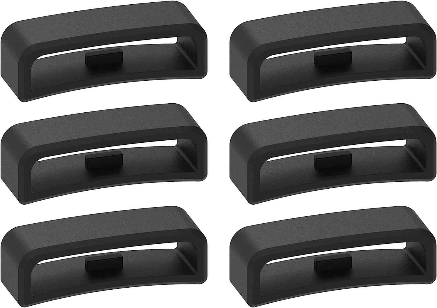 28Mm Width Band Keeper Compatible with Garmin Vivoactive Hr/Forerunner 910XT Fastener Loops Replacement Band Holder Compatible with Fitbit Surge Bands, 6 Pack.  Chofit   