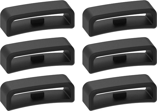 28Mm Width Band Keeper Compatible with Garmin Vivoactive Hr/Forerunner 910XT Fastener Loops Replacement Band Holder Compatible with Fitbit Surge Bands, 6 Pack.  Chofit   