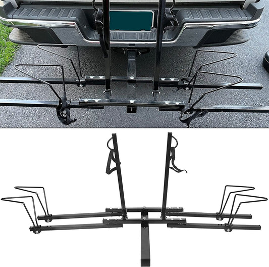 2 Bike Bicycle Rack Rear Mount Rack Carrier Hitch Receiver 2'' for SUV Van Truck  7BLACKSMITHS   