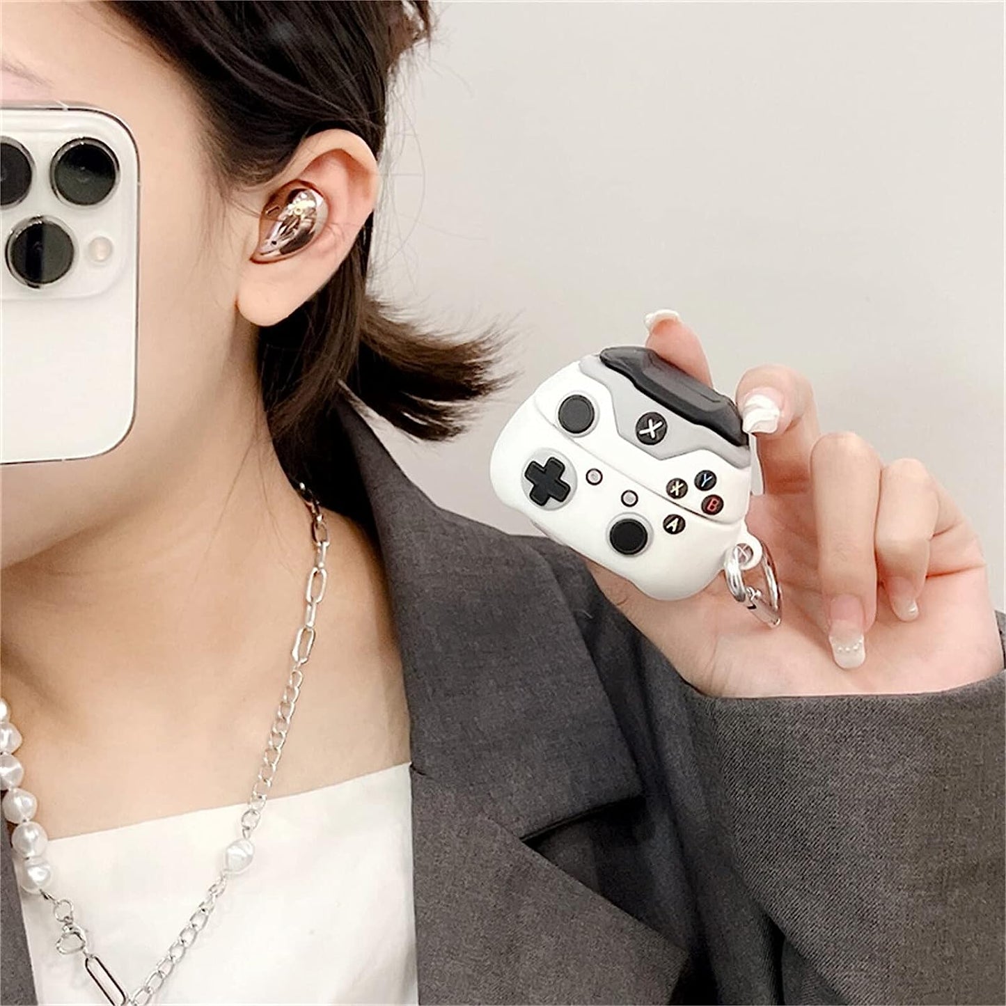 [2 Pack] CASEVERSE Cases for Samsung Galaxy Buds2 Pro/Galaxy Buds 2/Galaxy Buds Pro/Galaxy Buds Live, Cute Silicone Game Design Shockproof Cover for Boys  CASEVERSE   