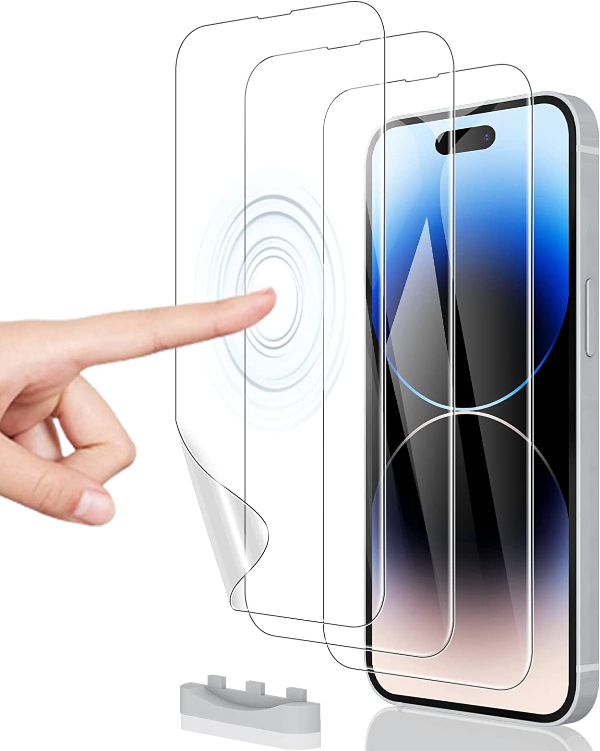 JDHDL [3 Pack] Hydrogel Film Screen Protector for Iphone 14 Pro/Iphone 14 (6.1 Inch), Soft TPU Transparent Protective Screen Protector Film (Not Tempered Glass)  JDHDL   