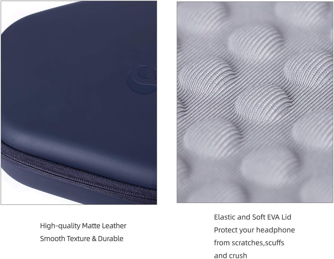 HIFYLUX Hard Travel Carrying Case Smart Dormancy Waterproof Leather Protective Bag for Apple Airpods Max (Case Only)  HIFYLUX   