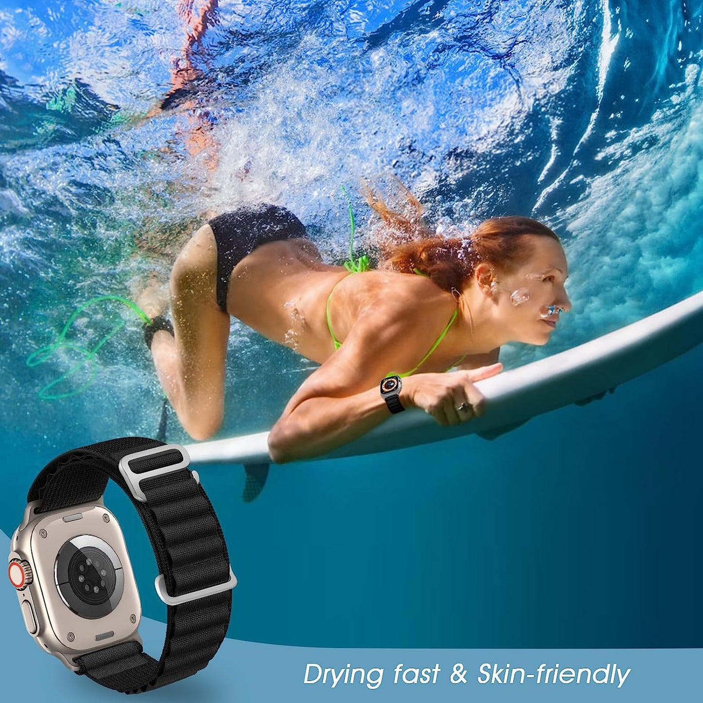 Alpine Loop Compatible with Apple Watch Band 49Mm 45Mm 44Mm 42Mm 41Mm 40Mm 38Mm, Women Men Nylon Sport Solo Loop Rugged Wristband with G‑Hook for Iwatch Utral Series 8 7 6 5 4 3 2 1 SE  VUTOT   