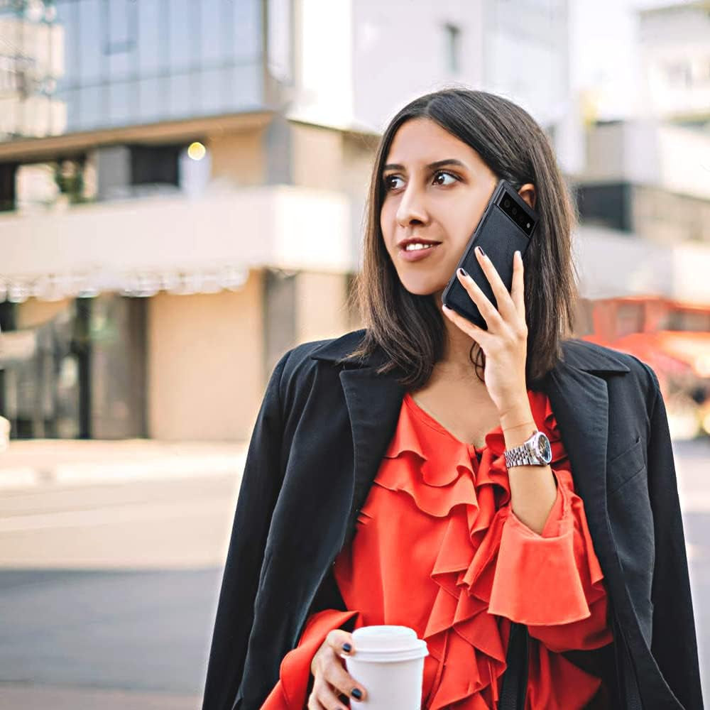 X-Level Google Pixel 6 Pro Case 5G [Not for Pixel 6],Anti-Scratch Premium PU Leather Soft TPU Bumper Shockproof Protective Phone Cover Case for Google Pixel 6 Pro (Blue)  Pipilu   