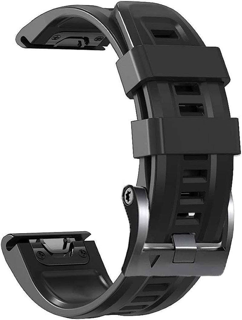 BEFIA 22 26Mm Quick Release Silicone Straps Band for Garmin Fenix 7 7X 6 6X Pro 5 5X plus 3 3HR Official Screw Buckle Smart Wristbands  BEFIA B 22mm Width 