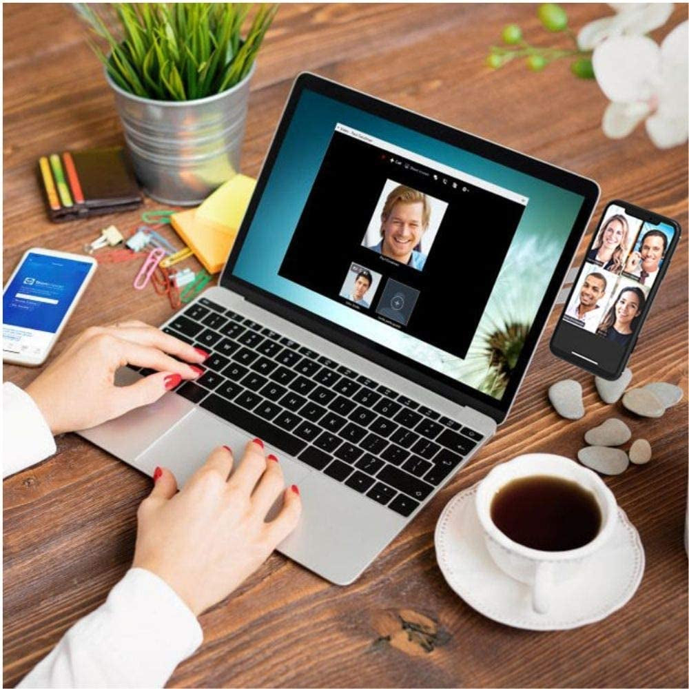 Aporia - Stick on Laptop Invisible Foldable Side Arm Magnetic Phone Holder Mount for Computer | Instant 2Nd Monitor Mobile Solution | Aluminum Alloy with Strong Magnet  Aporia International   