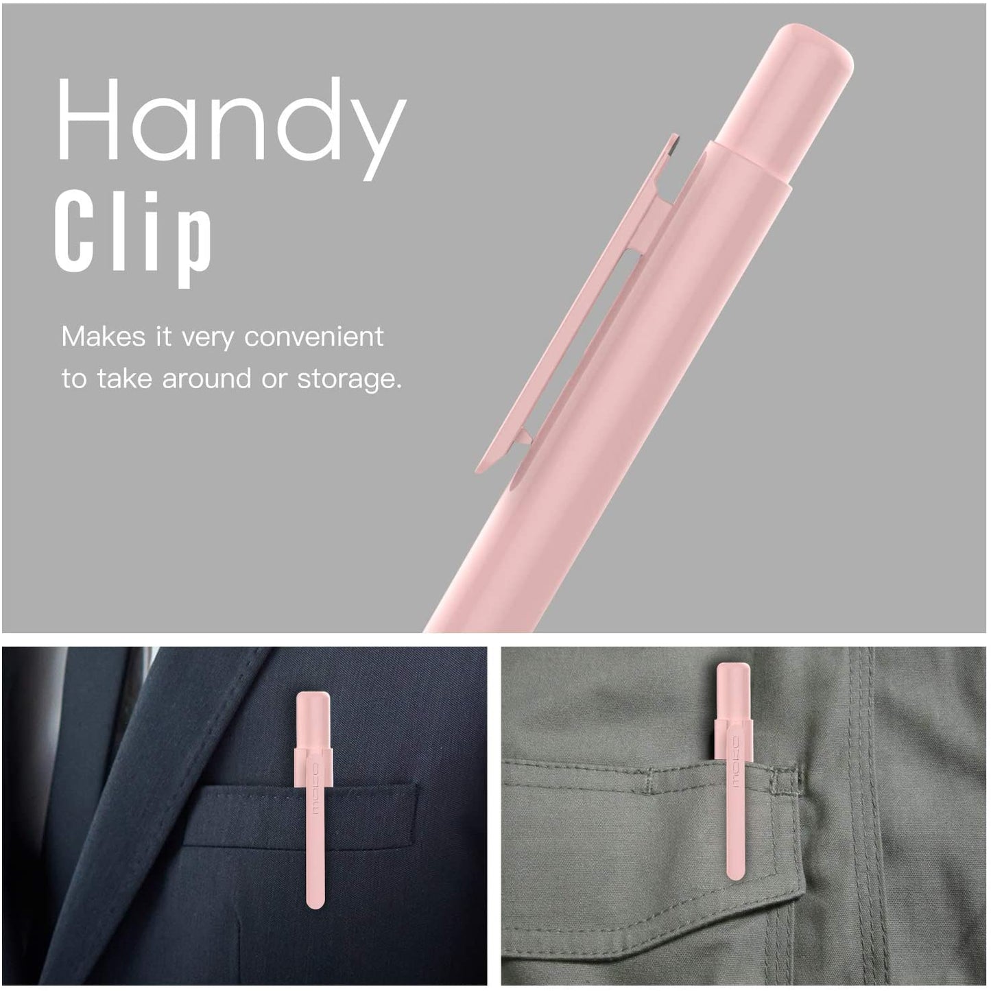 Moko Holder Case for I-Pencil, Retractable Tip Cap for New Ipad 10.2 2019/Ipad Air (3Rd Generation) 10.5" 2019/Ipad Mini (5Th Generation) 7.9" 2019 I-Pencil（Only for I-Pencil 1St - Pink  MoKo   