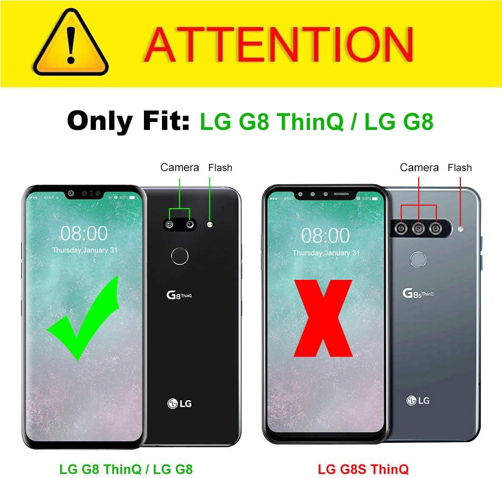 J&D Case Compatible for LG G8 Thinq/Lg G8 Case, Heavy Duty Dual Layer Hybrid Shock Proof Protective Rugged Bumper Case for LG G8 Thinq, LG G8 Case, Not Compatible with LG G8S Thinq, Purple  J&D Tech   