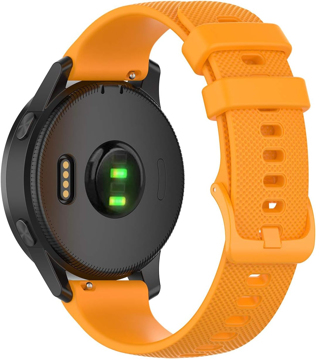 Anrir for Garmin Vivoactive 4 45Mm Watch Band/Venu 2 Bands,22Mm Silicone Bands for Samsung Galaxy Watch 3 45Mm /Galaxy Watch 46Mm/Gear S3 Frontier/Classic Band, Fossil Men'S Gen 6/5E 44Mm Bands-Black  Anrir Orange  