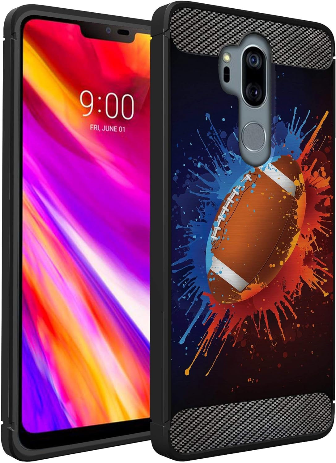 Casesondeck Sports Case Compatible with LG G7 / LG G7 Thinq- Flex Max Matte TPU Perfect Fitted Case Slim and Elegant (Golf)  CasesonDeck Football  