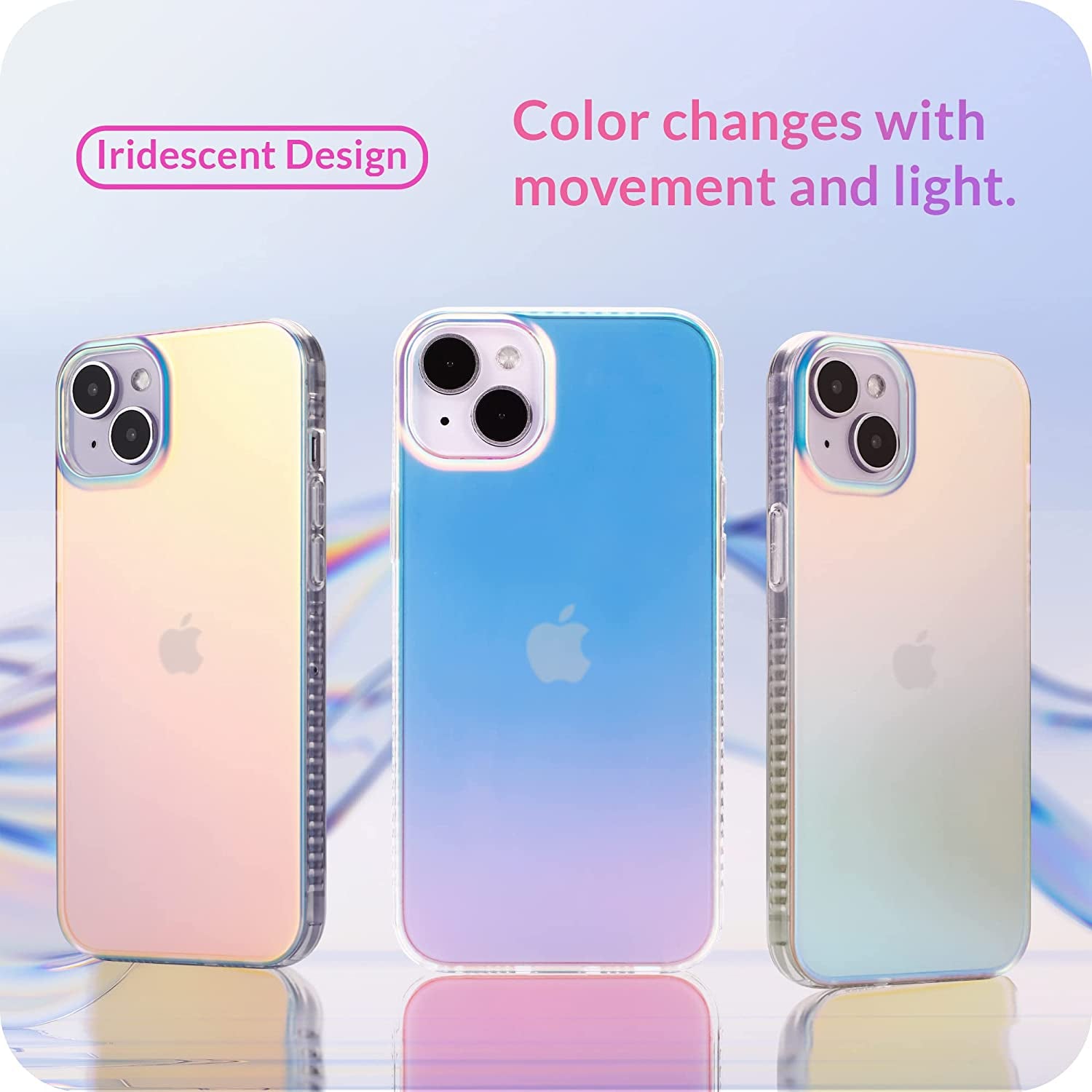 LONLI Hue - for Iphone 14 plus - Fluorescent Iridescent Translucent Matte Phone Case - Just in Case Series  LONLI CO., LIMITED   