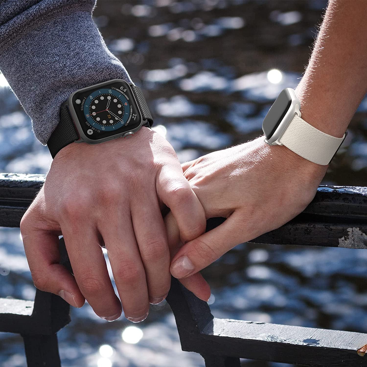 CTYBB 4 Pack Stretchy Nylon Solo Loop Bands Compatible with Apple Watch 40Mm 38Mm 44Mm 49Mm 45Mm 42Mm 41Mm, Adjustable Braided Elastic Sport Straps Womens Men Wristbands for Iwatch Series 8 7 6 5 4 3 2 1 SE Ultra  CTYBB   