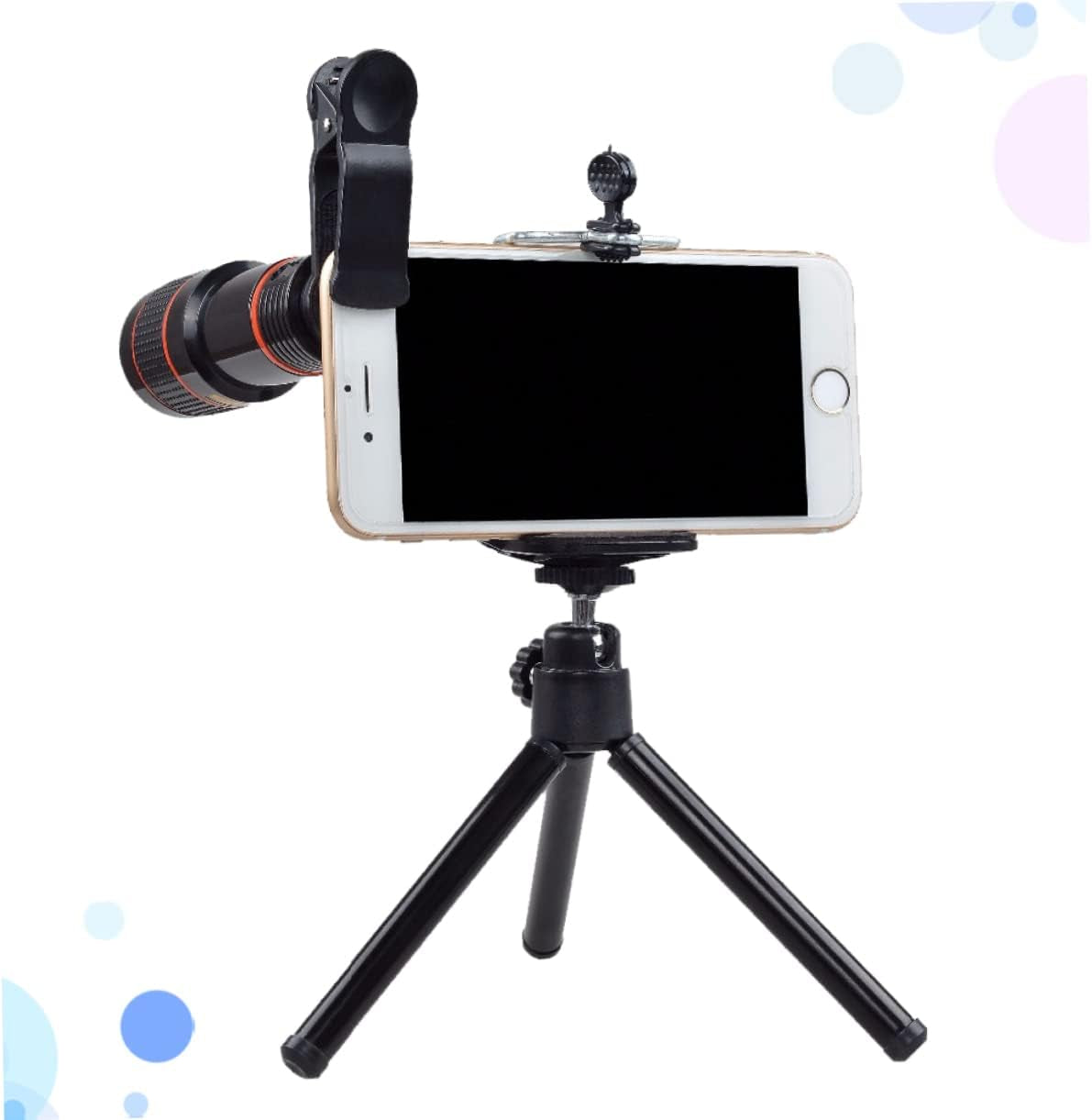 Generic 1 Set Cell Phone Camera Lens Smartphone Camera Lens Phone Camera Lens 12X Telephoto Lens Telephoto Lens with Tripod Optical Cell Phone Lens 12X Telephoto Lens Telescope Telephone  Generic   