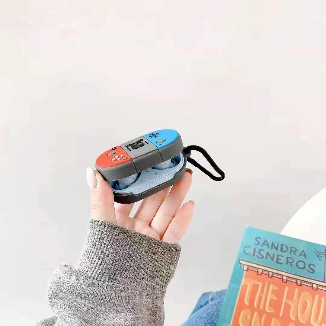 VARWANEO Silicone Case Cover for Galaxy Buds 2019/Galaxy Buds plus 2020, Full Body Protections with Carabiner/Ring, Anti-Lost & Shockproof Soft Skin for Samsung Galaxy Buds/Buds plus (Switch)  VARWANEO   