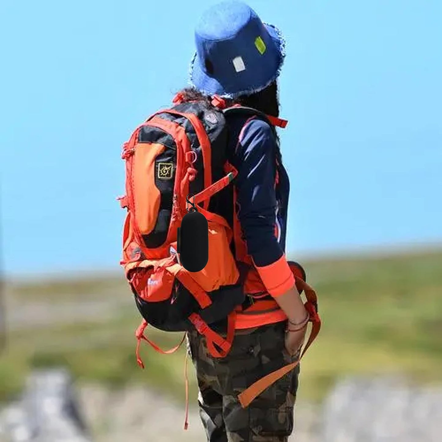 3PCS Case Cover for Sony WF-C700N Wireless In-Ear Headphones Silicone Case, Shockproof, Anti-Fall, Waterproof, Protective Cover for Sony WF 700N Earbuds Case Cover with Keychain (Black+Blue+Red)  XLDK   