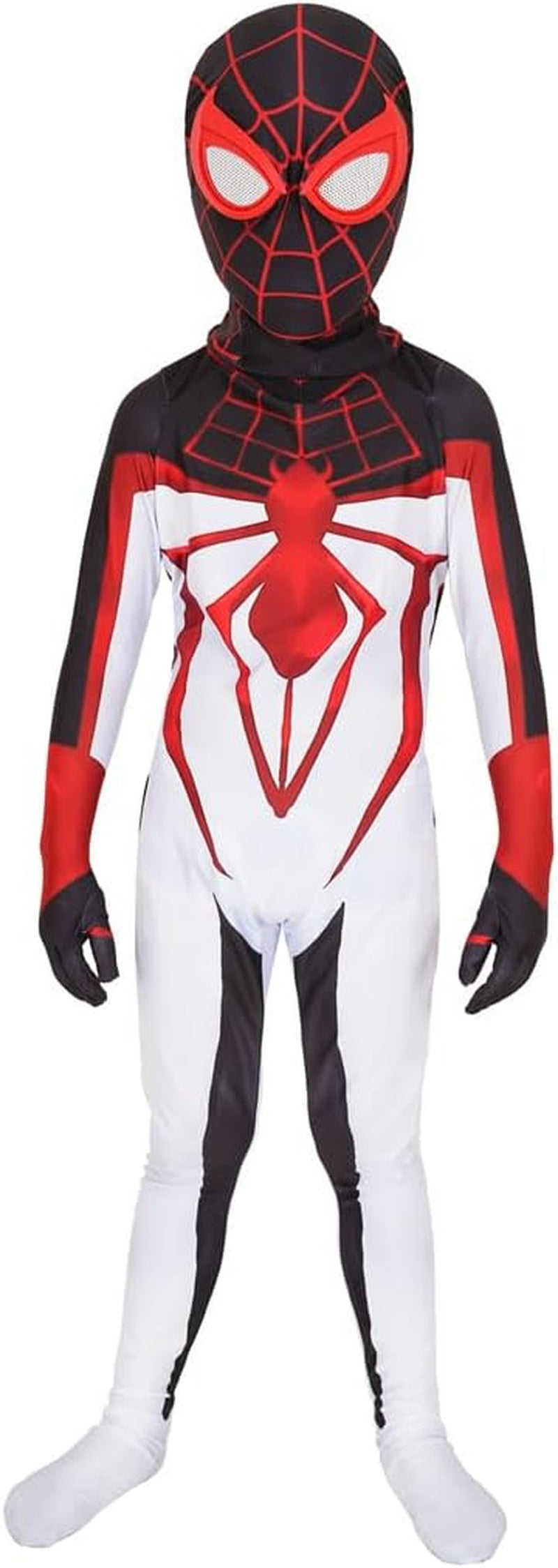 Yrkasvr Superhero Cosplay Costumes for Kid Halloween Bodysuits Unisex Spandex Costume  yrkasvr White 6T 