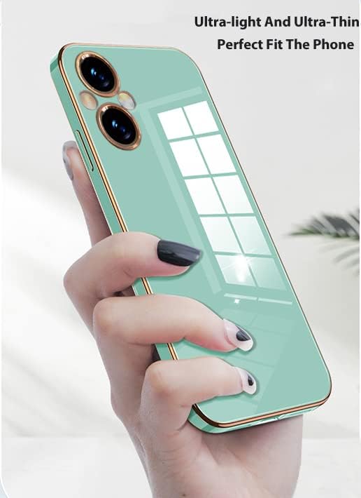 Wousunly Oneplus Nord N20 5G Silicone Case - Shockproof, Thin, Soft, Plating Cover (Green)  Wousunly   