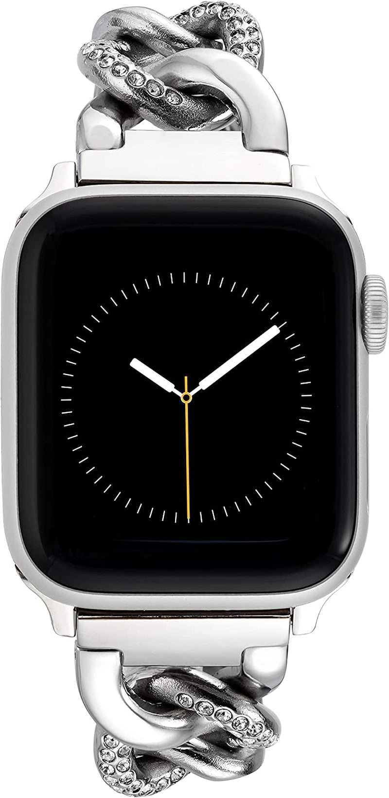 Anne Klein Fashion Chain Bracelet for Apple Watch, Secure, Adjustable, Apple Watch Replacement Band, Fits Most Wrists  Anne Klein Silver-Tone 42/44/45/Ultra(49mm) 