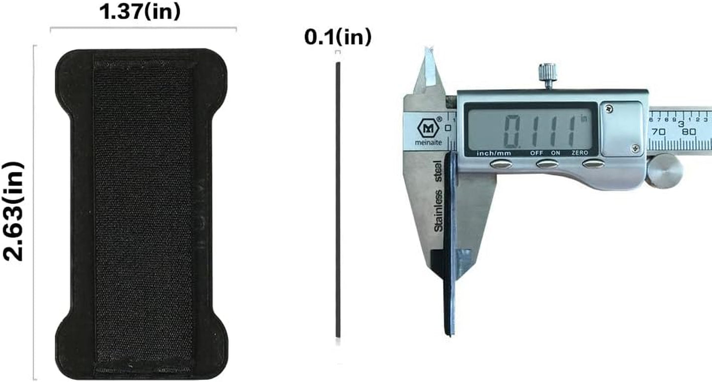 WUOJI - Finger Strap Phone Holder - Ultra Thin Anti-Slip Universal Cell Phone Grips Band Holder for Back of Phone - 2Pack(Black)  WUOJI   