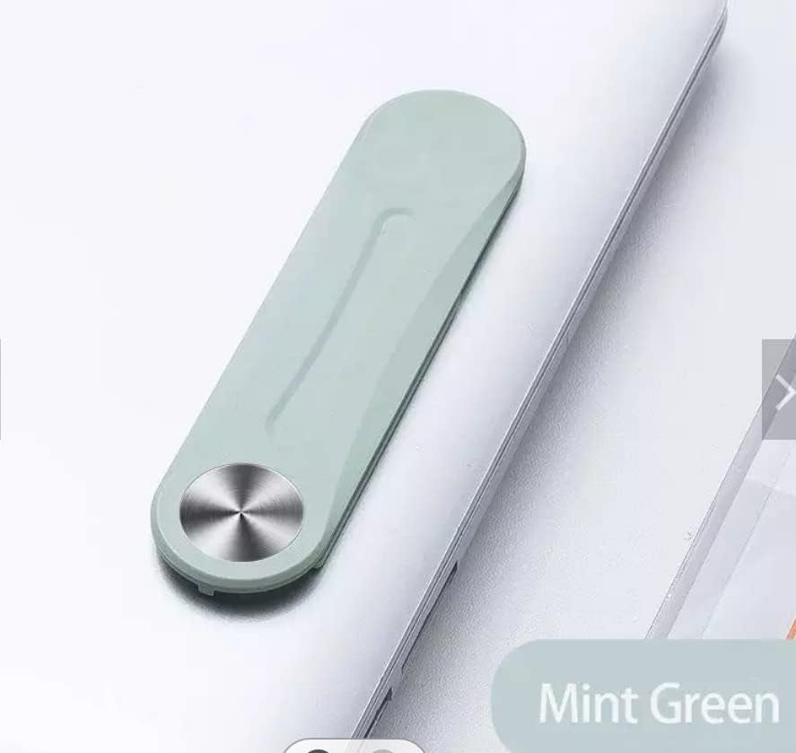 Laptop Phone Holder, Foldable Cell Phone Holder, Adjustable Phone for Laptop, Slim and Portable (Mint Green)  china   