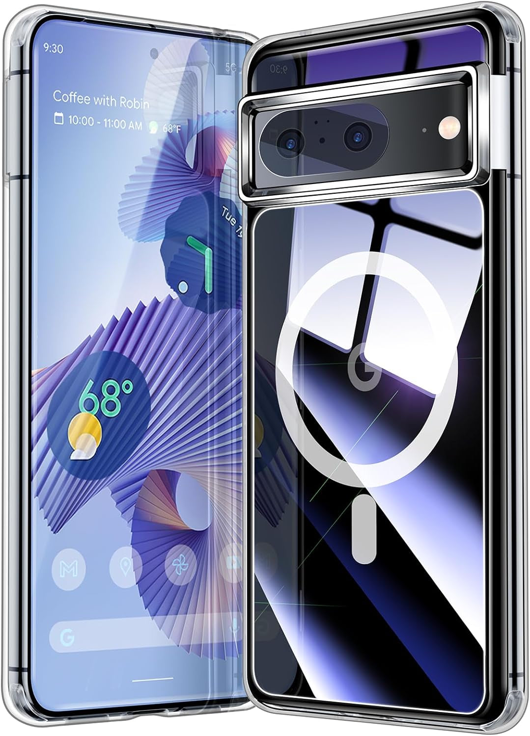 Humixx for Google Pixel 8 Pro Shockproof Case [Ultimate Silky Touch][Mil-Grade Drop Protection] Anti-Fingerprints Translucent Matte Hard Back Protective Slim Phone Cover for Pixel 8 Pro 6.7” Green  Humixx [2] Magnetic Clear Google Pixel 8 