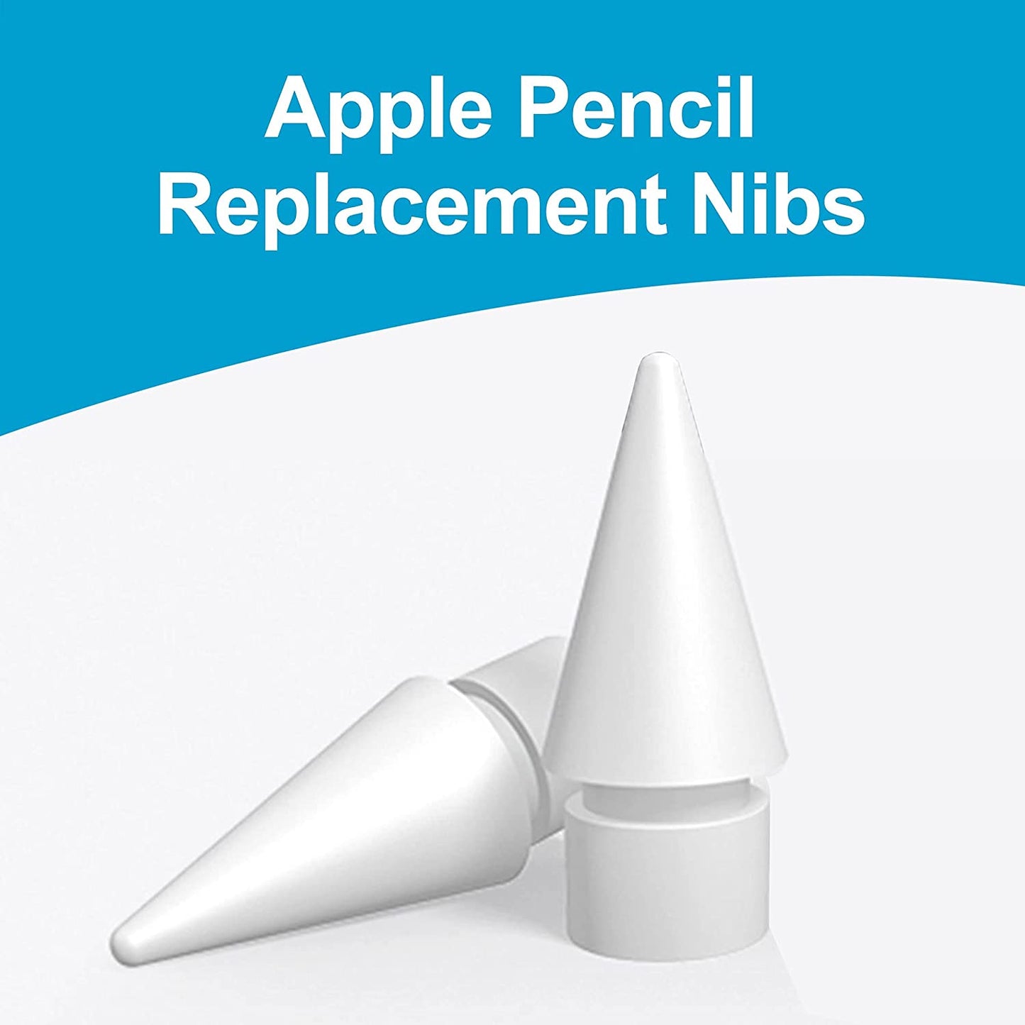 MXCOIRTP 5 Packs Apple Pencil Tips, Replacement Pen Tips for Ipad, Ipencil Nib Compatible with Apple Pencil 1St/2Nd Generation Ipad Pro Air Mini - White  MXCOIRTP   