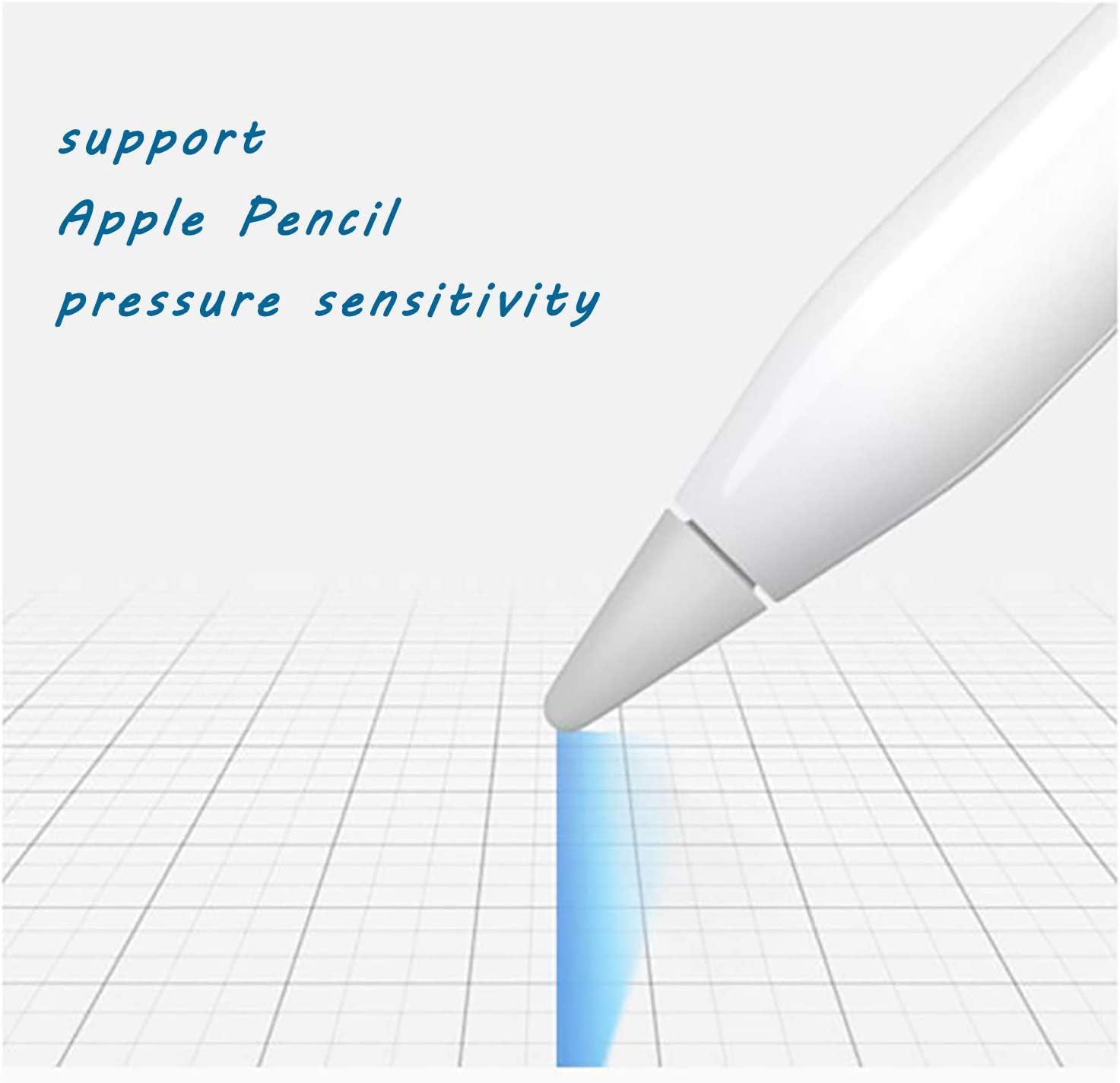 Replacement Tips Compatible with Apple Pencil 2 Gen Ipad Pro Pencil, Logitech Crayon Digital Pencil - Apple Pencil Ipencil Nib for Ipad Apple Pencil 1 St/Pencil 2 Gen White 4 Pack  Reeyear   