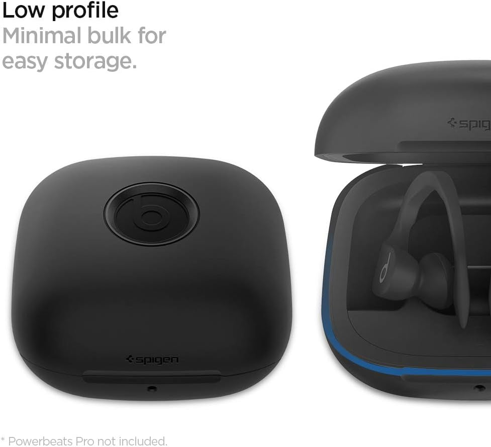 Spigen Silicone Fit Designed for Powerbeats Pro Case (2019) - Black  Spigen   