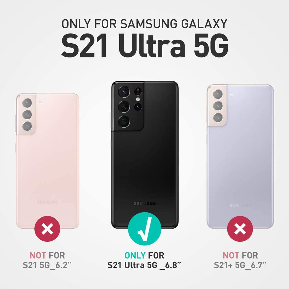 SUPCASE Unicorn Beetle Pro Series Case Designed for Samsung Galaxy S21 Ultra 5G (2021 Release), Full-Body Dual Layer Rugged Holster & Kickstand Case without Built-In Screen Protector (Tilt)  SUPCASE   