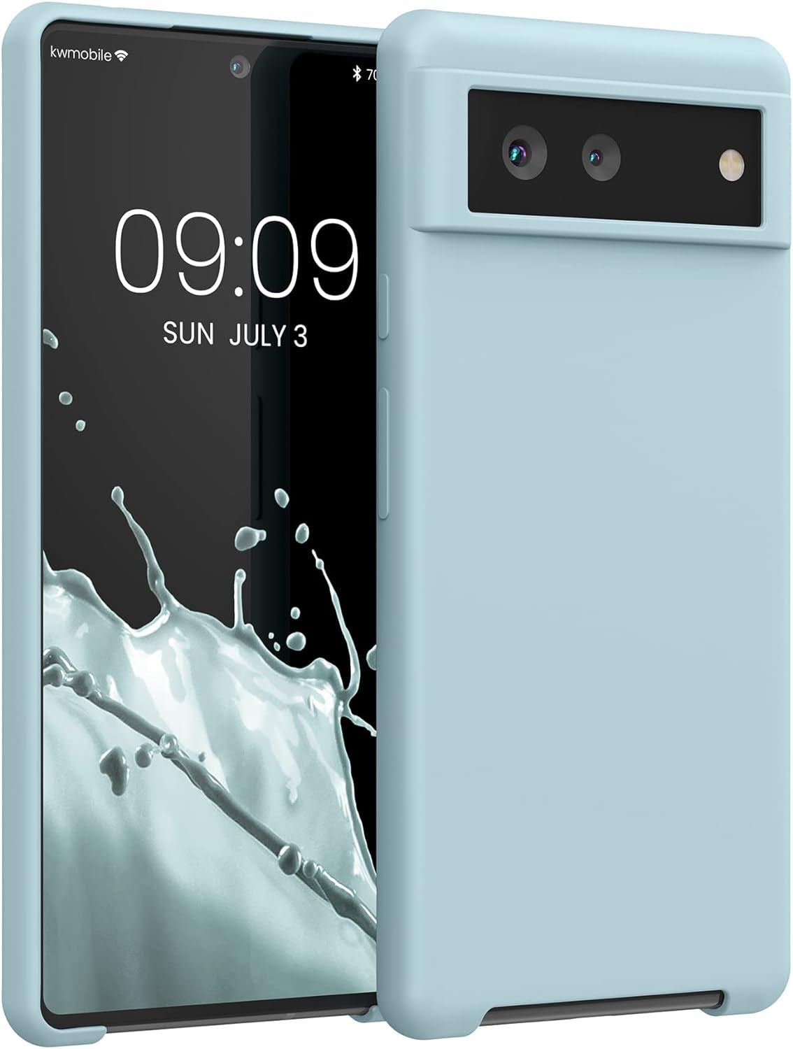 Kwmobile Case Compatible with Google Pixel 6 Case - TPU Silicone Phone Cover with Soft Finish - Dolce Vita  kwmobile Cool Mint  