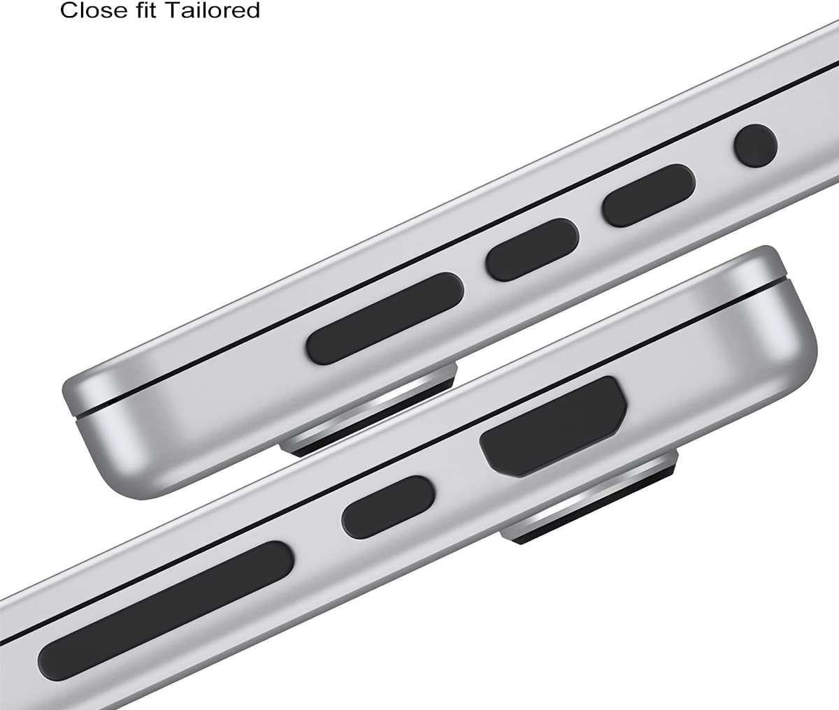 14 PCS Dust Plug Cover Compatible with Macbook Pro 14 & Macbook Pro 16 Inch 2023-2021 Released Model A2779/A2442/A2780/A2485, Dust Plug for HDMI, Thunderbolt, SD, Charger Port & Headphone-Black  MUBUY-GOL   