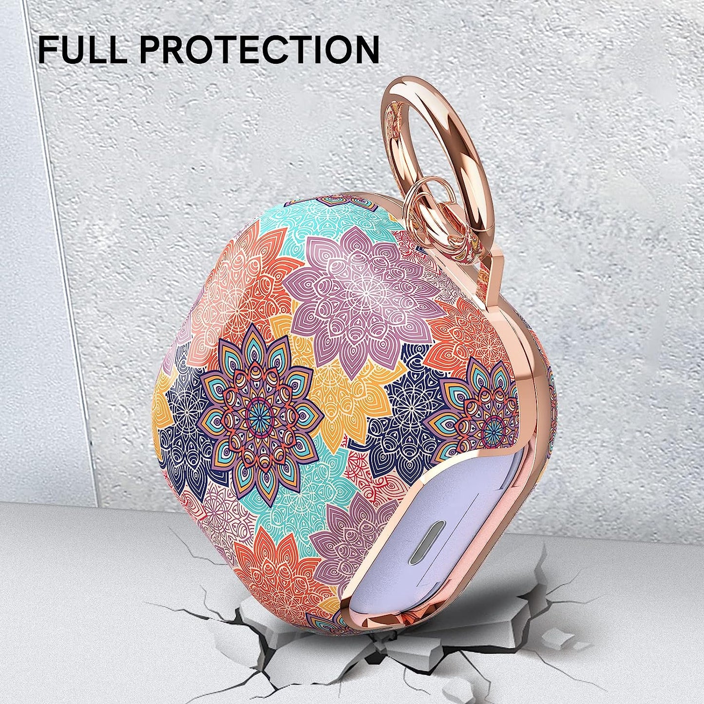 Delidigi for Galaxy Buds 2 Pro Case (2022) / Galaxy Buds Pro Case (2021) / Galaxy Buds 2 Case/Galaxy Buds Live Case Stylish Hard TPU Shockproof Case Cover for Women Girls Samsung Earbuds (Mandala)  Delidigi   