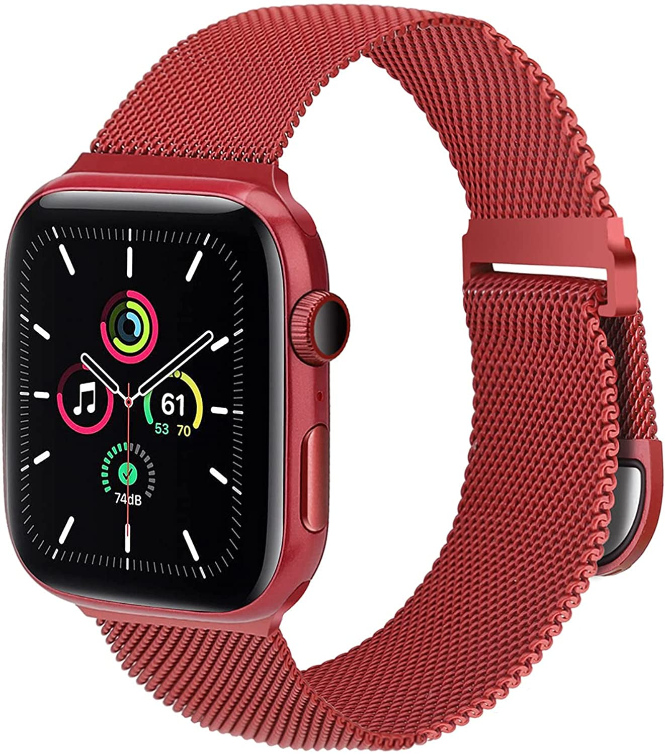 ASOTC Metal Band Compatible with Apple Watch Bands 40Mm 38Mm 41Mm 45Mm 44Mm 42Mm 49Mm for Women Men, Stainless Steel Milanese Mesh Loop Magnetic Wristbands for Iwatch Series 8 7 6 5 4 3 2 1 SE Ultra  ASOTC   