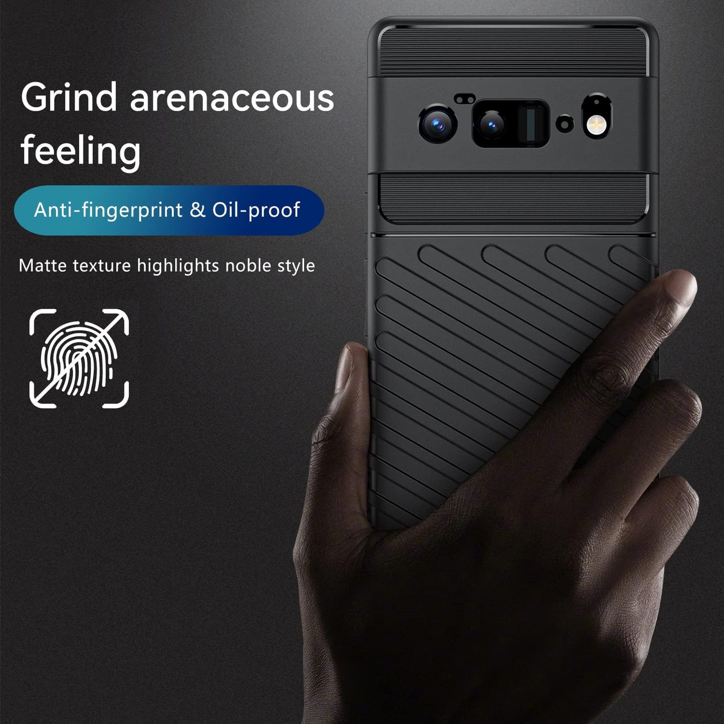 Doeboe Case for Google Pixel 6 Pro Case, Protective Phone Case for Pixel 6 Pro 5G, Shockproof Cover Sleeve for Google Pixel 6 Pro Soft TPU, Support Wireless Charge-Black [Only for Pixel 6 Pro]  doeboe   