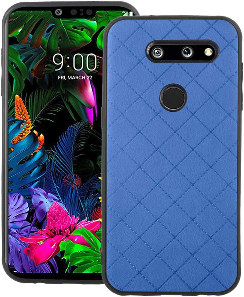 Phone Case for LG G8 Thinq Slim Soft Rubber Case,Shock Resistant Rugged Lightweight Flexible Anti-Slip Slim Fit Full Body Protective Rubber Phone Cover for Lgg8Thinq LGG8 Thin Q G 8 Black  Asuwish Blue For Lg G8  