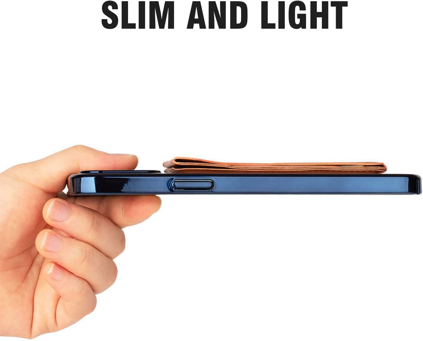 Ambervec Magsafe Wallet Compatible with Iphone 14, Iphone 13 & Iphone 12 Series, Magnetic Wallet Stand for Apple Mag Safe, Leather Magnetic Card Holder for Back of Iphone Pro Max Mini Plus, Yellow  AmberVec Inc.   